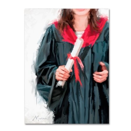 The Macneil Studio 'Graduation Female' Canvas Art,14x19